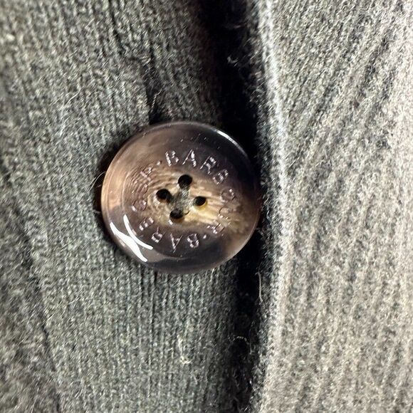 Barbour Theodore Cardigan 12 Olive Green Recycled Wool Pocket UK 16 Oversized - Picture 4 of 10